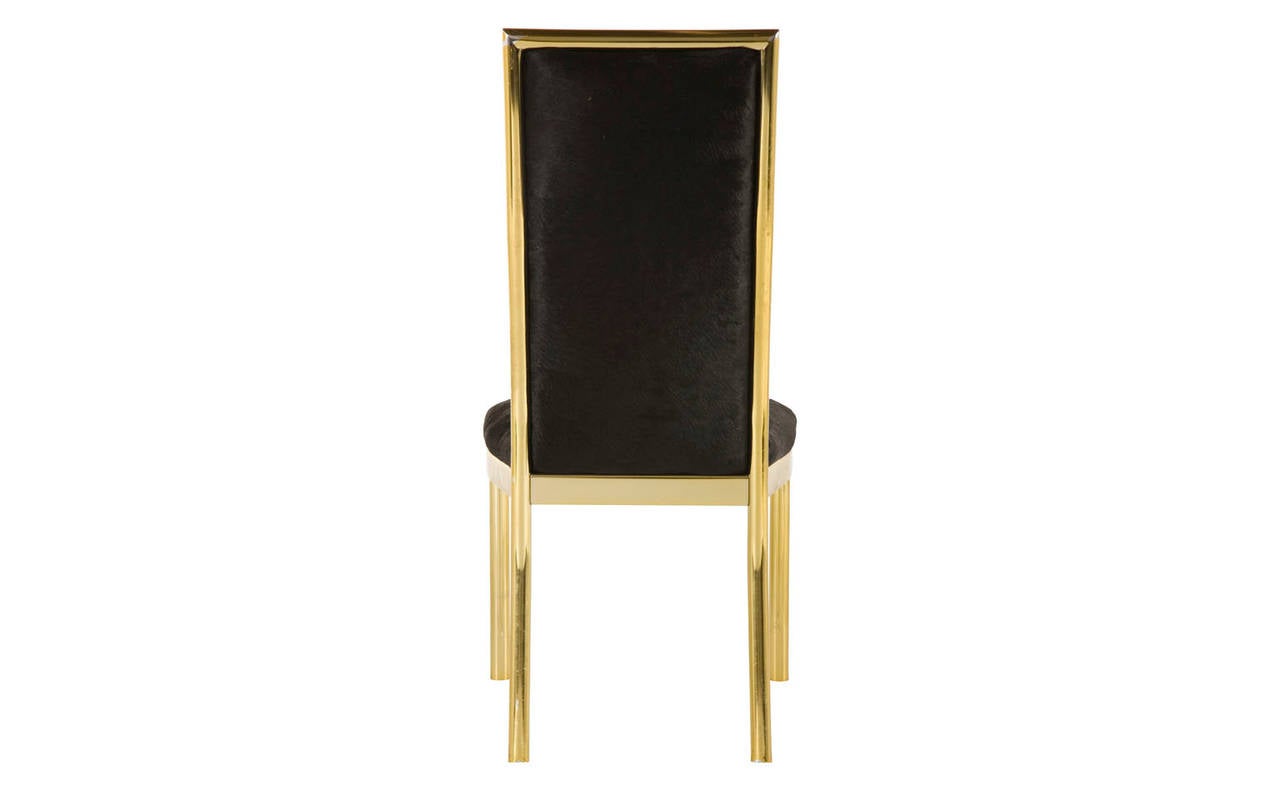 Dyed Vintage Brass Dining Chair