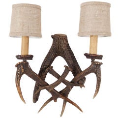 Vintage Horn Sconce