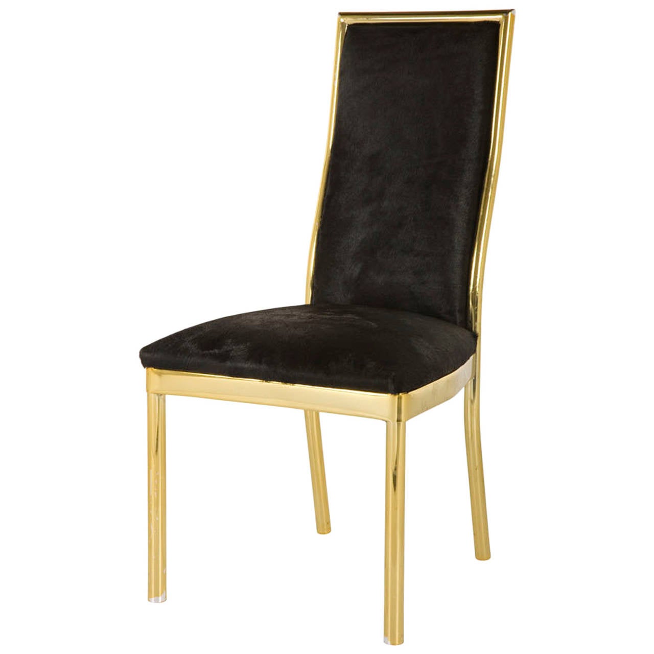 Vintage Brass Dining Chair at 1stDibs
