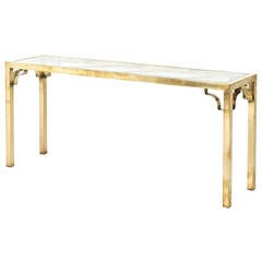 Vintage Brass Mastercraft Console