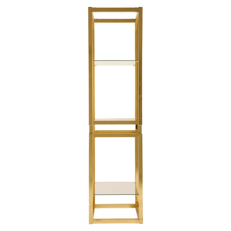 brass etagere vintage