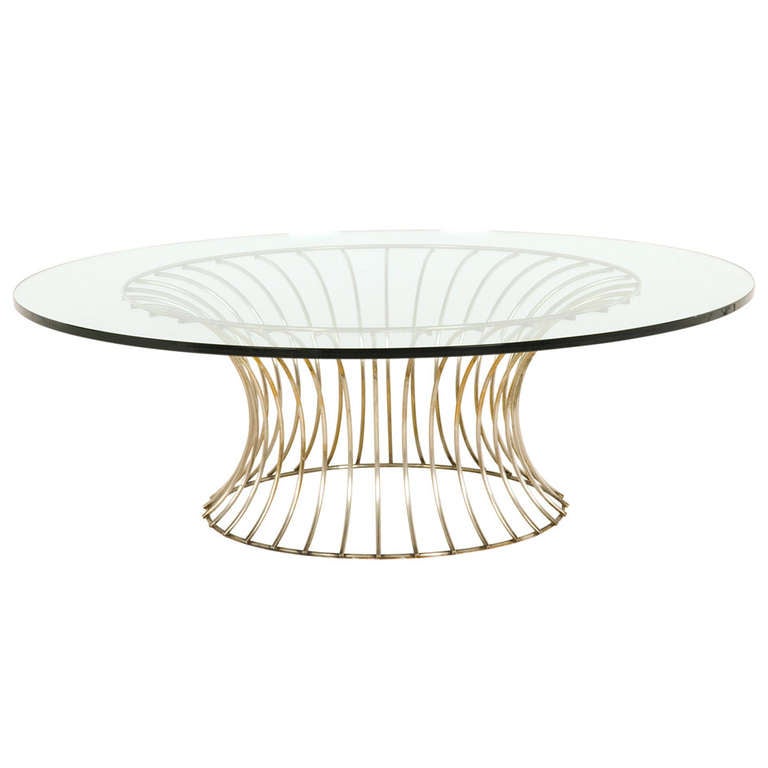 Vintage Round Coffee Table at 1stDibs