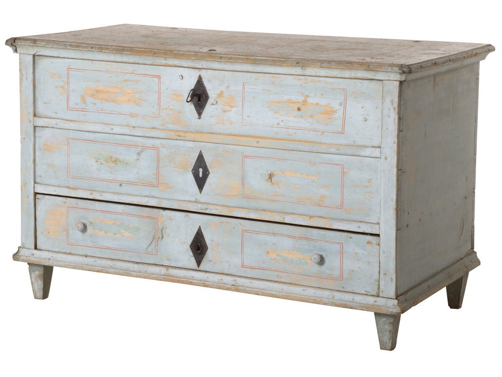 French Antique Painted Chest