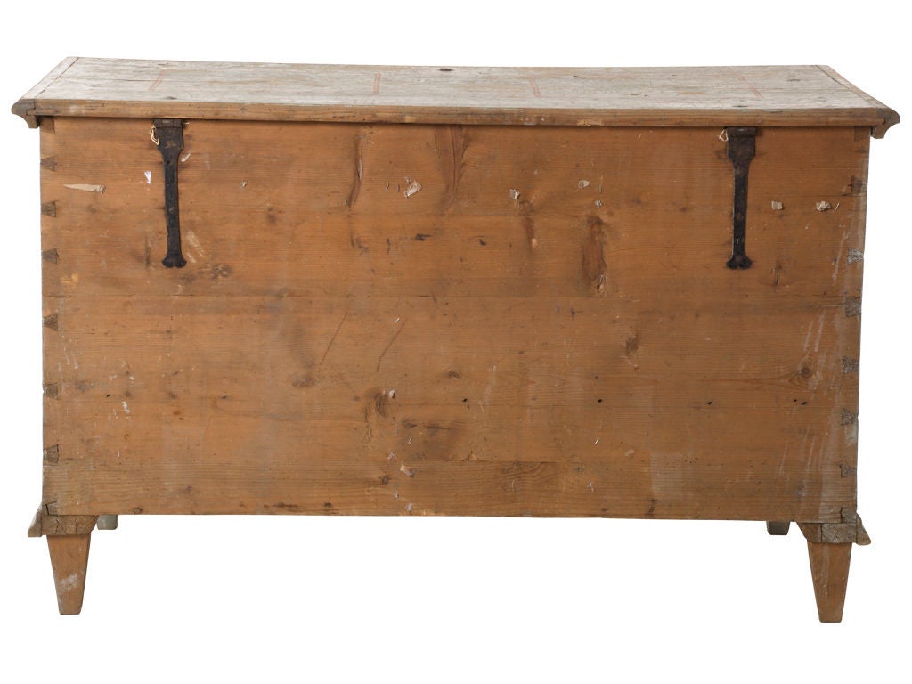 18th Century and Earlier Antique Painted Chest