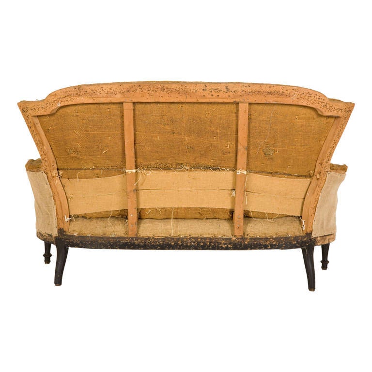 Antique Unupholstered Settee In Good Condition In Chicago, IL