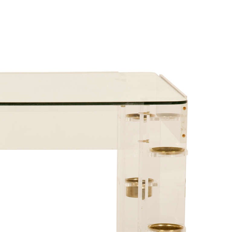 French Vintage Lucite Game Table