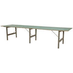 Antique Folding Harvest Table