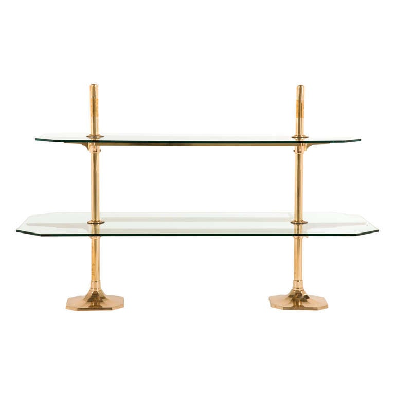 Vintage Brass Display Stand at 1stDibs