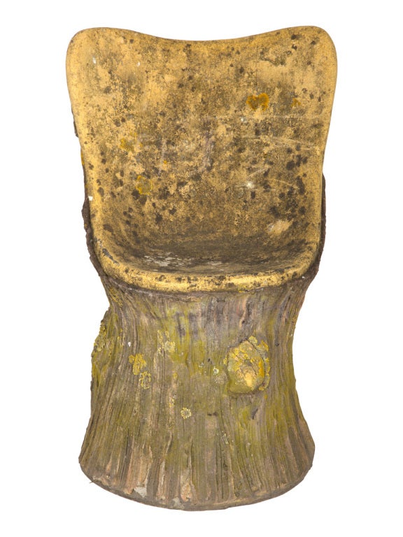French Antique Faux Bois Chair
