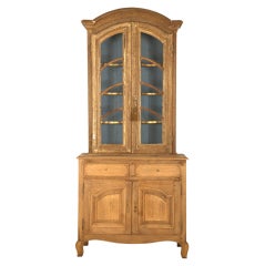 Antique Oak Vitrine