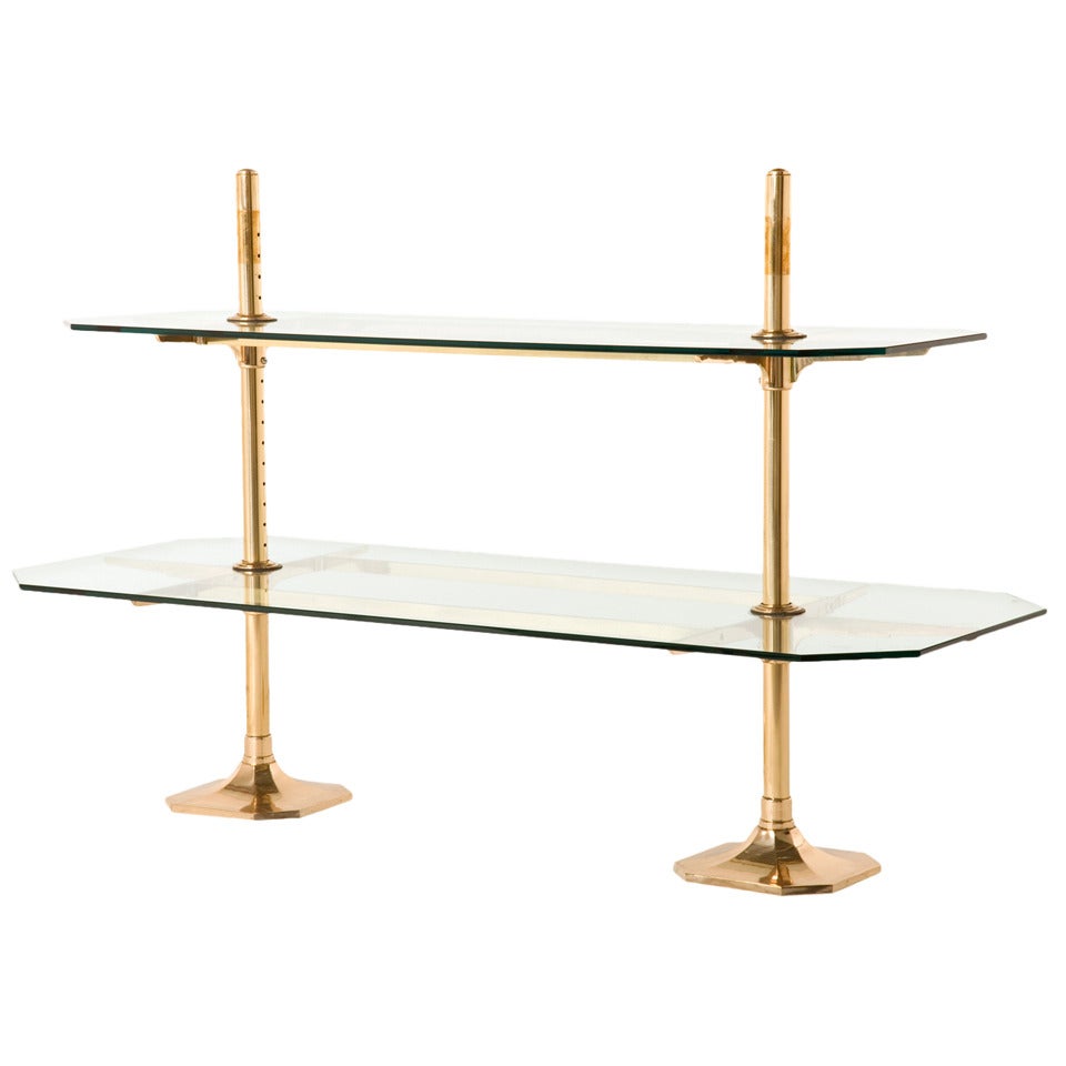 Vintage Brass Display Stand at 1stDibs