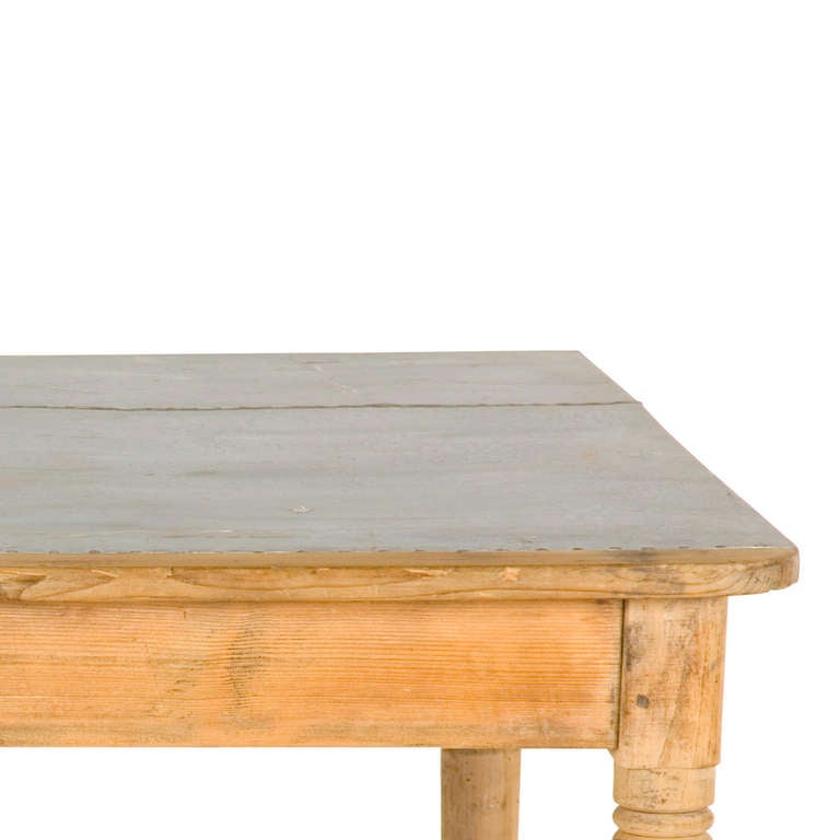 galvanized steel wooden table