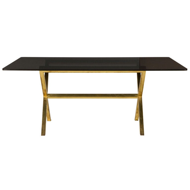Vintage Brass Dining Table