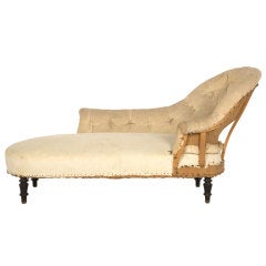 Antique Unupholstered Chaise Longue