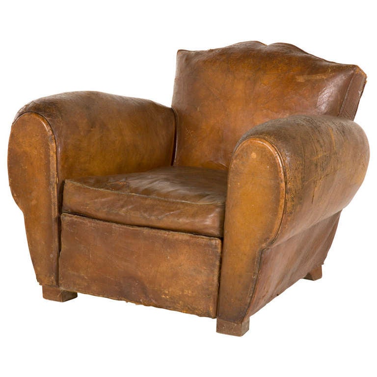 Vintage Leather Club Chair At 1stdibs Vintage Leather Club Chair For