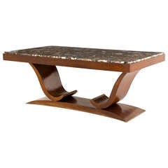 Vintage Cantilever Stone Top Table
