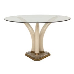 Vintage Faux Tusk Table