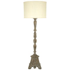 Antique Carved Floor Lamp