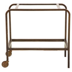 Vintage Bent Wood Bar Cart