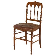 Antique Leather Chiavari Chair