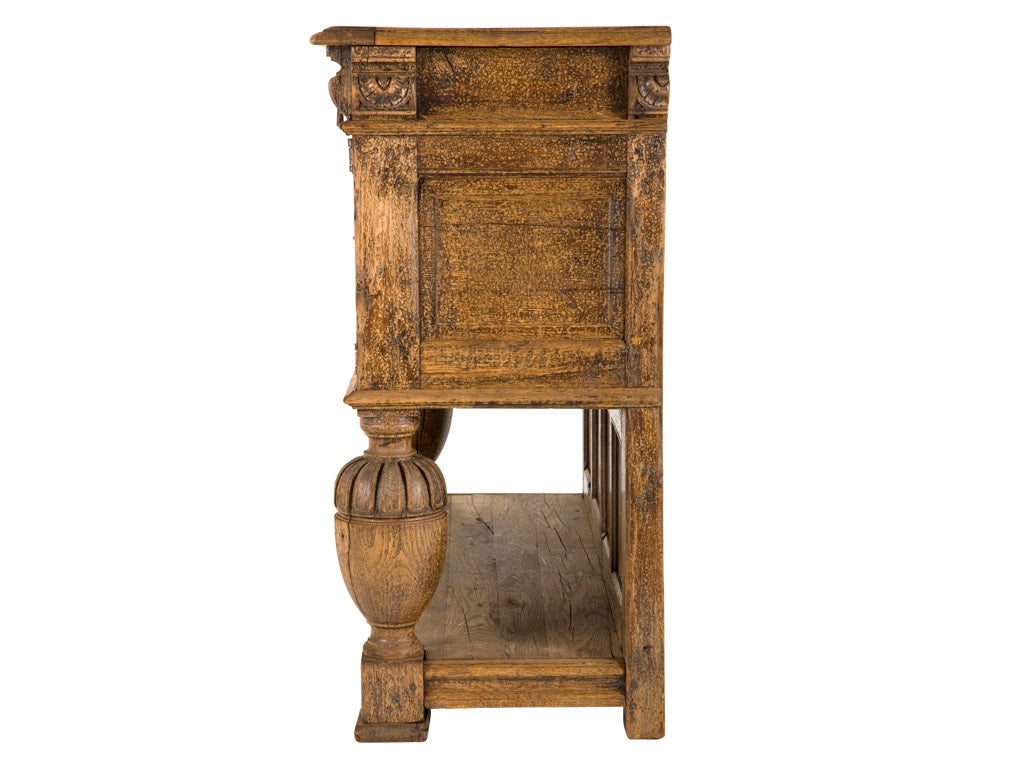 Antique Carved Sideboard In Good Condition In Chicago, IL