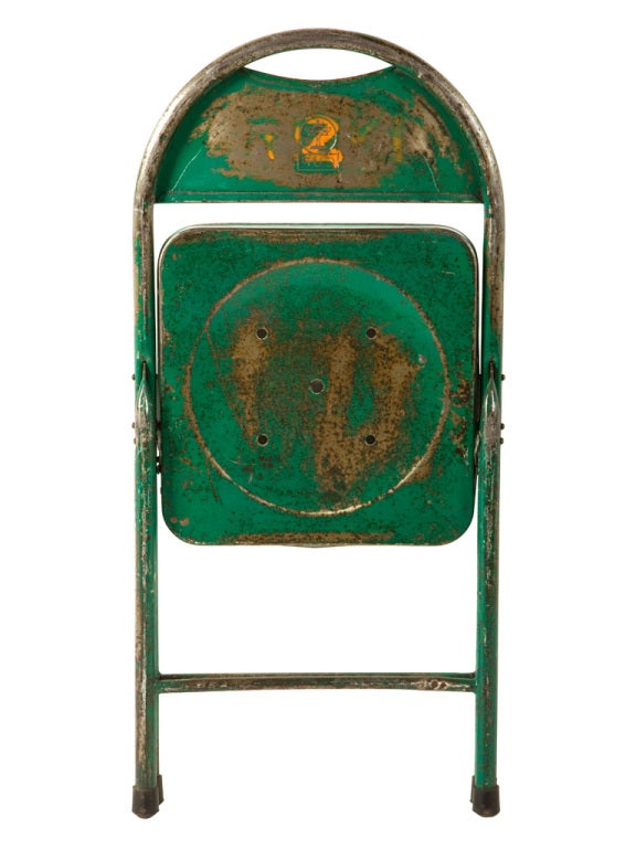 French Vintage Metal Folding Chair