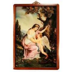 Classical Reverse Painting on Glass
