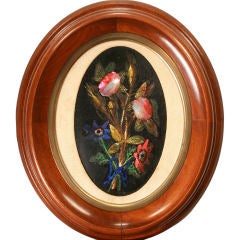 French Overglazed Mother-of-Pearl Floral