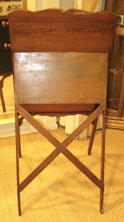 Antique Portable School Boy Easel, desk Inscribed Family History 3