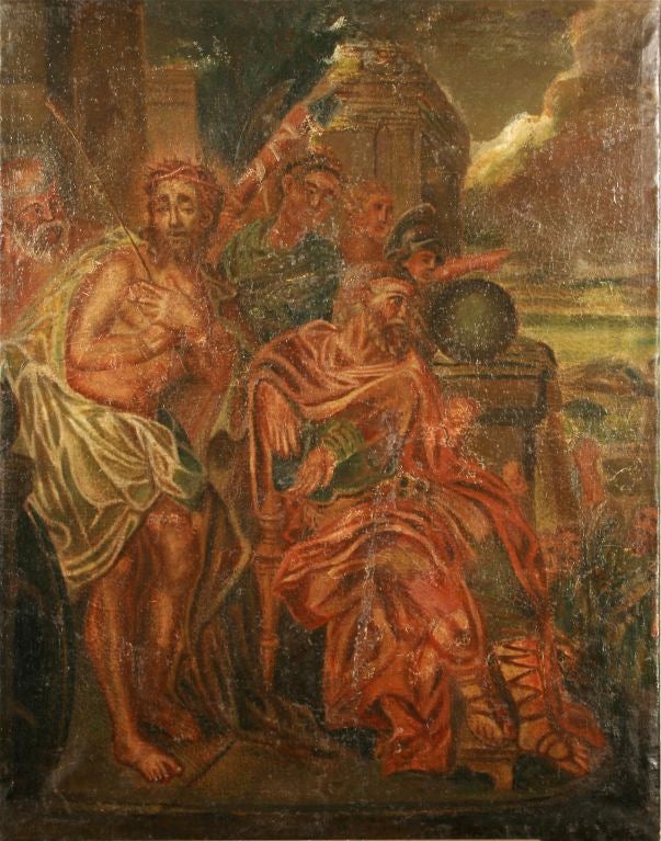 Oil on Canvas - Jesus and Pontius Pilate