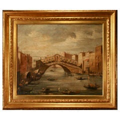 Ponte di Rialto, Venice, by De Momi, picture/oil on canvas