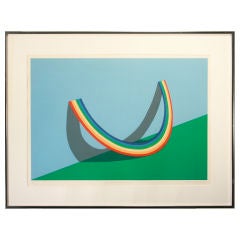 Patrick Hughes Serigraph - "Rest of the Rainbow"