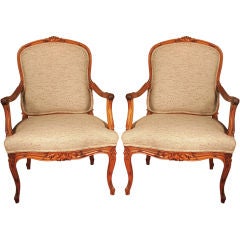 Pair of Louis XVI-Style Armchairs