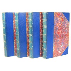 Set Of 4 Leather-bound Books By John Morley 1873-78