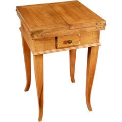 Antique Late 19th Century Fold-Out Side Table