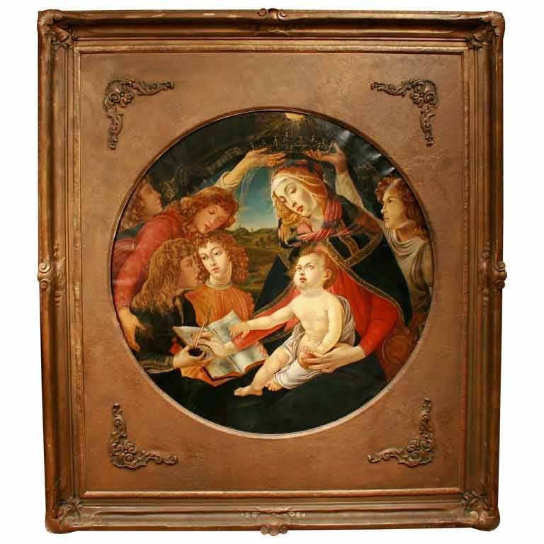 Madonna of the Magnificat", After Botticelli at 1stDibs | madonna of the  magnificat