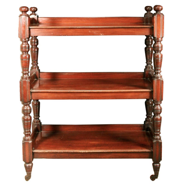 Mahogany 3-Tier Server/Etagere