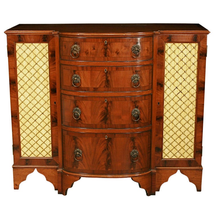 Mahogany Regency-Style Hall Chest