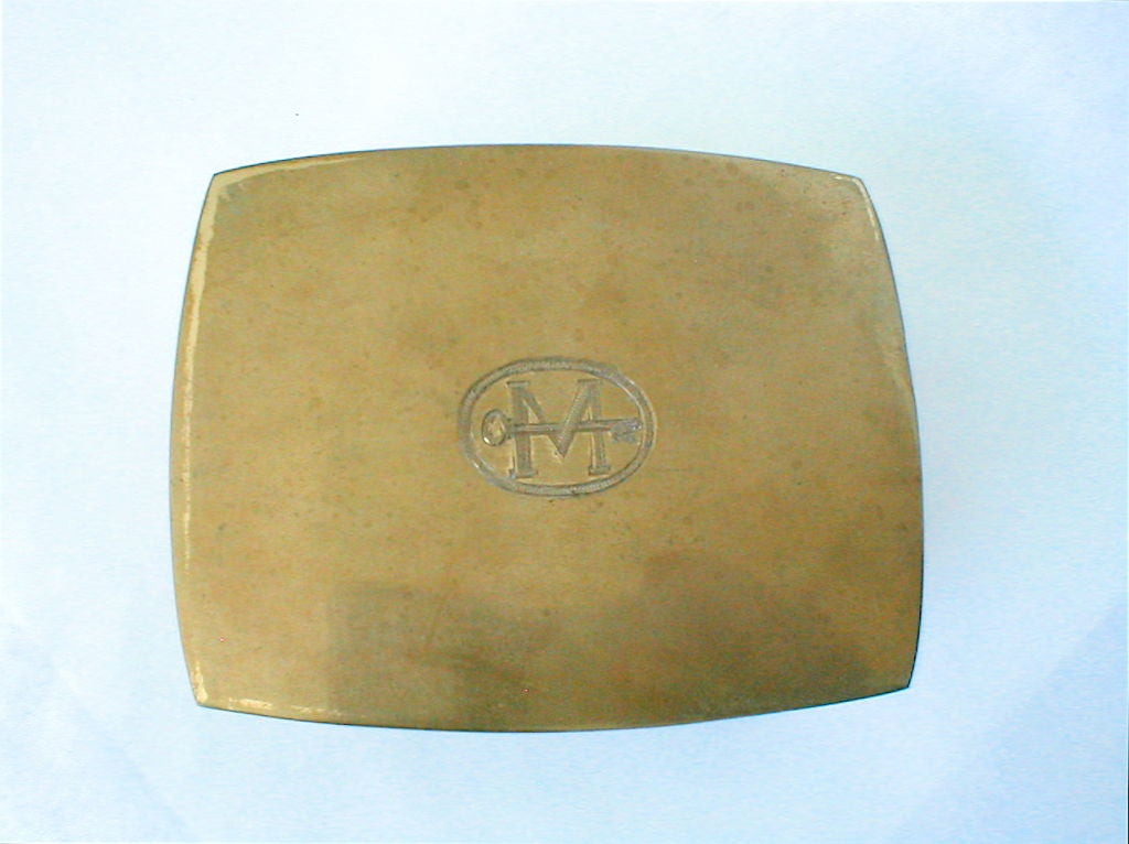 Mid-20th Century Mid-Modern Three-Piece Coffee Table Smoking Set