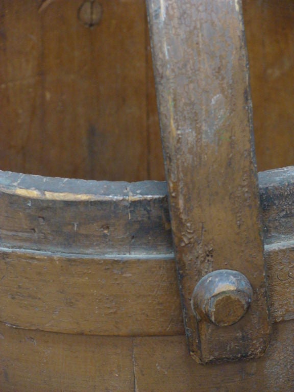 Bucket, Firkin, Shaker, Primitive, Naive Cotuit, New England In Good Condition In San Francisco, CA