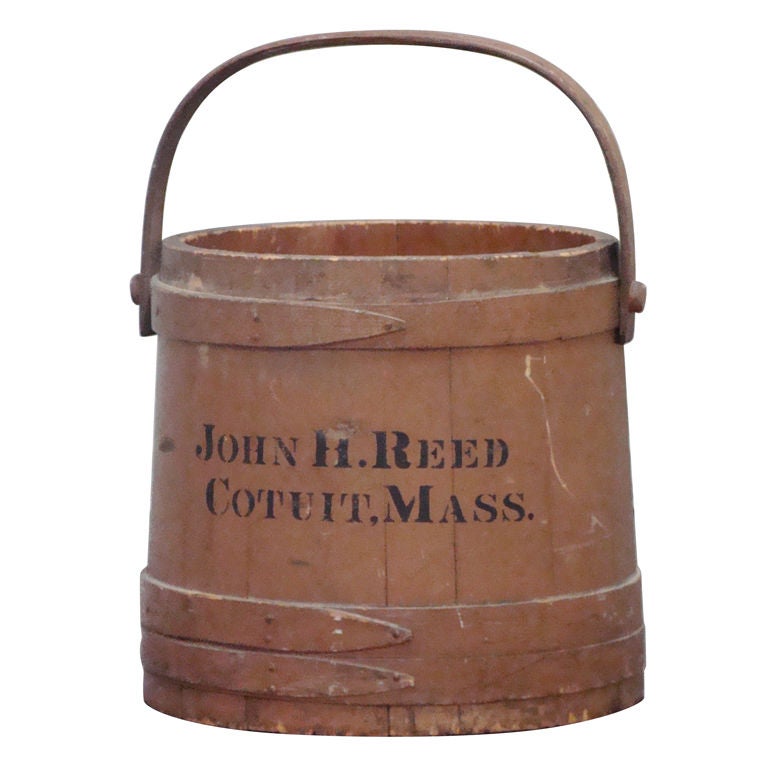 Bucket, Firkin, Shaker, Primitive, Naive Cotuit, New England