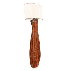 Vintage Striking Wooden Floor Lamp
