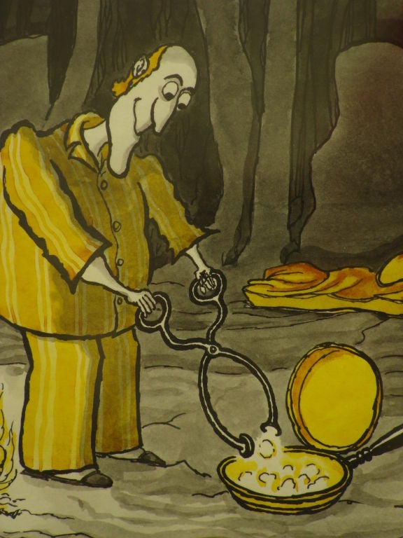 Cartoon by Arnold Roth, "All the Comforts of Home"