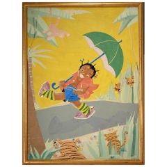 Vintage Lucian Horton, Illustration of Little Black Sambo