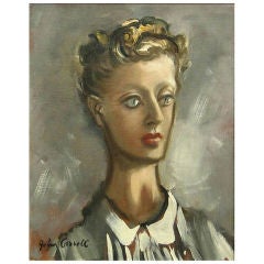 Portrait of a Woman, John Carroll, oil painting