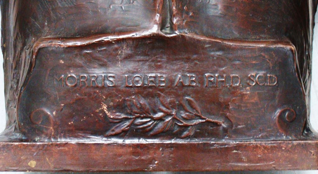 Bronze Bust of Morris Loeb by Karl Bitter 2