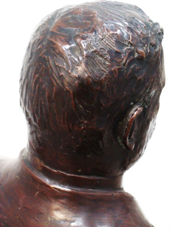 Bronze Bust of Morris Loeb by Karl Bitter 4