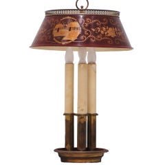 Tole Lamp, French with Chinese Design