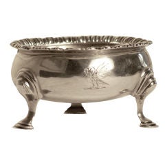 Sterling silver salt bowl