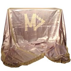 Vintage Marion Davies' Lavender Satin Bed Spread